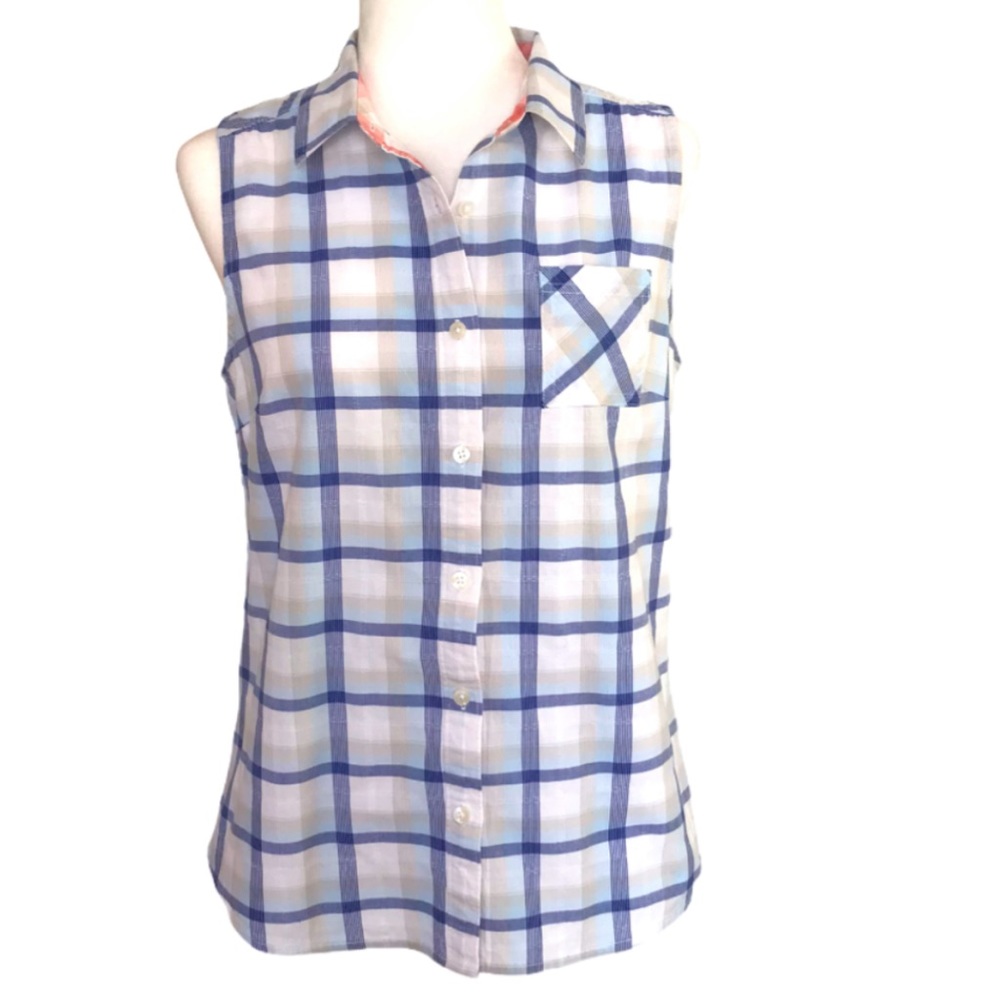 PrAna 99% Organic Cotton Plaid Button Down Top - S - Picture 17 of 17